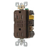 HUBBELL AFR15TR RECEPTACLE BROWN 0.5 HP 15A 125VAC NYLON