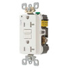HUBBELL AFR20TRW RECEPTACLE WHT 1.0 HP 3 WIRES 2 POLES