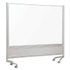 BALT/BEST-RITE 661AD-DD 6 X 4 DOC ROOM DIVIDER ALUM FRAME WITH W