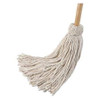 UNISAN UNS 124C 24 OZ. 54" WOODEN HANDLE COTTON DECK MOP