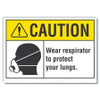 LYLE LCU3-0117-RD_10x7 CAUTION SIGN SELF-ADHESIVE VINYL 7 IN H