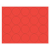MASTERVISION FM1604 MAGNETC CIRCLES,3/4",RED,PK20