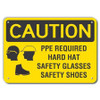 LYLE LCU3-0191-RA_10x7 CAUTION SIGN RECYCLED ALUMINUM 7 IN H