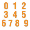 MAGNA VISUAL DCN-39 DIE CUT NUMBER MAGNETS,ORANGE,3",PK108