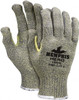 MCR SAFETY 93860M CUT RESISTANT GLOVES, KEVLAR/STEEL, MEDI