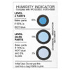 DESCO 13869 DESCO HUMIDITY INDICATOR CARD, 5% 10% 60