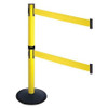 RETRACTA-BELT 331DYA-YW BARRIER POST BLACK YELLOW BELT 2 BELTS