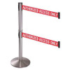 RETRACTA-BELT 330DSASS-AAO BARRIER POST 40 IN POST H 10 FT BELT L