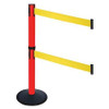RETRACTA-BELT 331DPRD-YW BARRIER POST PVC POST YLW BELT 2 BELTS
