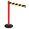 RETRACTA-BELT 331PRD-BYD BARRIER POST 40 IN H BLACK/YELLOW BELT
