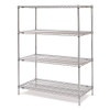METRO 74P-4 1872NC-4 WIRE SHELVING UNIT 74INHX18INWX72IND