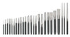 WESTWARD 2AJL8 PUNCH AND CHISEL SET 26 PC