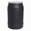 EAGLE MFG 1656BLK OPEN HEAD POLY DRUM,W/LOCK RING,55 GAL.