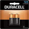 DURACELL 00041333661926 2 QTY 1 PACK SIZE 123A, LITHIUM, 2 PACK,