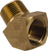 PARKER 2214P-12-12 45 EXTRUDED STREET ELBOW, BRASS, 3/4 IN