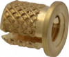 E-Z LOK 260-006-BR EZ LOK-6-32 FLANGED BRASS PRESS INSERT