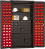 DURHAM MFG CO 3501DLP60DR2S17 2 SHELF 96 BIN STORAGE CABINET