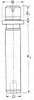 DAYTON LAMINA 5-0818-826 DANLY, 1" DIAM X 5-11/16" LONG DEMOUNTAB