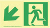 NMC 50R-1SN-DL DOWN LEFT ARROW, LEFT SIDE STICK FIGURE 