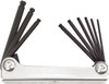 BONDHUS 62889 9 PIECE FOLD-UP BALL END HEX KEY SET