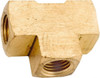 ANDERSON METAL CORP 756101-04 PIPE TEE, BRASS, 1/4-IN.