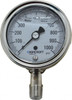 ASHCROFT 94212 2-1/2" DIAL, 1/4 THREAD, 0-1,000 SCALE R