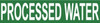 NMC A1197G PIPE MARKER WITH PROCESSED WATER LEGEND 