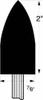 GRIER ABRASIVES A11-GB-13883 MOUNTED WHEEL