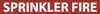 NMC A1241R PIPE MARKER WITH SPRINKLER FIRE LEGEND A