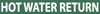 NMC A1293G 25 QTY 1 PACK PIPE MARKER WITH HOT WATER