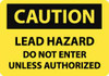 NMC C173A CAUTION - LEAD HAZARD - DO NOT ENTER UNL
