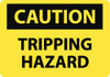 NMC C404AB CAUTION - TRIPPING HAZARD, 10" LONG X 14