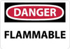 NMC D126RB DANGER - FLAMMABLE, RIGID PLASTIC FIRE S