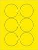 TAPE LOGIC LL195YE 3" FLUORESCENT YELLOW CIRCLE LASER LABEL