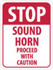 NMC TM218K STOP - SOUND HORN - PROCEED WITH CAUTION