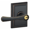 SCHLAGE F51A VLA 716 ADD LEVER LOCKSET ANTIQUE BRONZE ENTRANCE