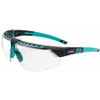 HONEYWELL S2880HS SAFETY GLASSES CLEAR LENS TEAL FRAME