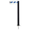 TENSABARRIER 884-33-MAX-D1X-C SPIKE POST BLACK POST 43 H