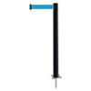 TENSABARRIER 884-33-STD-L3X-C SPIKE POST BLACK POST 43 H
