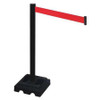 RETRACTA-BELT 332PSB-RD BARRIER POST BLACK RED BELT SQUARE