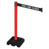 RETRACTA-BELT 332PRD-TLC BARRIER POST BLACK BLACK/WHITE BELT