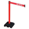 RETRACTA-BELT 332PRD-NE BARRIER POST RED/WHITE BELT TEXT SQUARE