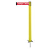 TENSABARRIER 884-35-MAX-RHX-C SPIKE POST YELLOW POST 43 H