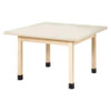 DIVERSIFIED WOODCRAFTS, INC. WX4-P TABLE MAPLE/ALMOND WOOD FRAME 48 D