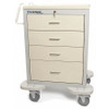 LAKESIDE C-430-K-2BE MEDICAL CART,GRAY CABINET