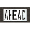RAE STL-108-72428 PAVEMENT STENCIL AHEAD