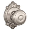 SCHLAGE F10 GEO 619 BRK KNOB LOCKSET MECHANICAL PASSAGE GRD. 1