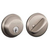 SCHLAGE B60N 619 KA4 DEADBOLT SATIN NICKEL ALIKE KEYING