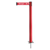 TENSABARRIER 884-21-MAX-RIX-C SPIKE POST RED POST 43 H