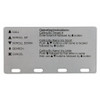 AIPHONE GT OP. PLATE FILLER PLATE FOR GT ENTRY PANELS